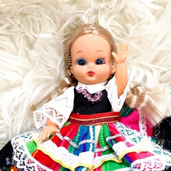 Polish folk doll, Purchased in Porland. vintage - Picture 3 of 11